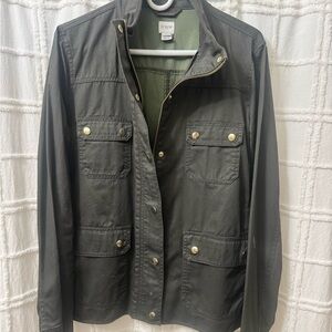 J. Crew Women’s Field Jacket Dark Khaki Green